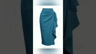 how to cut a Drapped skirt with cascading flounce ruffle #lovecelcoutureanddesigns