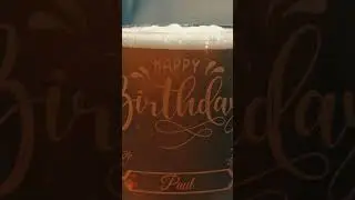 Engraved Happy Birthday Pint Glass 🎁 Personalised Beer Gift #shorts