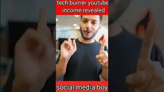 @techburner youtube income✨😱 #shorts #techburner #income