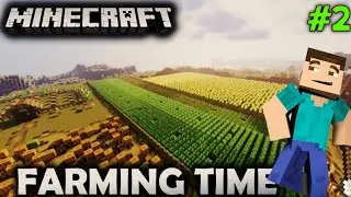 My First Biggest Wheat Farm In Minecraft |