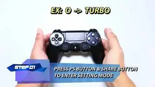 【Brook Converter】How to Set Turbo on Brook Converter with PS4 Controller