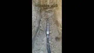 Terrasement par fusée pneumatique