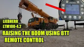 HOW TO BOOM UP USING THE BTT OF LIEBHERR LICCON 2 LTM 1100-4.2 #liebherr #liccon2 #mobilecrane