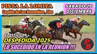 CARRERAS PISTA LA LOMITA - CAPILLA DE LOS REMEDIOS, CORDOBA (20-12-2025)