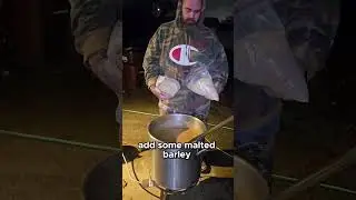 Adding Barley and Yeast to Your Mash #moonshine #distilling #homebrew