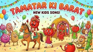🍅  टमाटर की बारात | Kids Song 2026 | #moralstories #hindikahani #newstory #funnyvideos