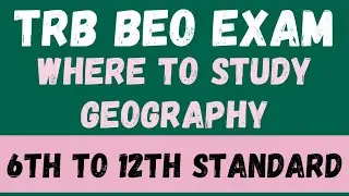 Geography Where to study BEO Exam | TRB BEO Exam 2023 | BEO Exam Syllabus #geography #trb #beoexam