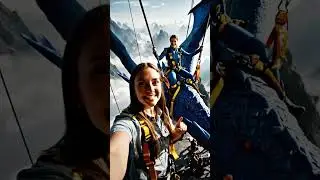 Behind the Scenes of Avatar &ndash; Magical Creature Rides!😱 BTs Short    #behind the scenes #Avatar movie