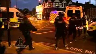 London: Race-charge PC Alex MacFarlane says suspect 'used race slur'  (ITV1 London coverage)