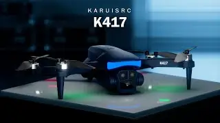 K417 Drone with Camera 1080p HD, Blue LED Lights