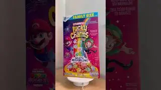 NEW MARIO GALAXY LUCKY CHARMS CEREAL #nintendo #mario #supermario #ytshorts