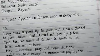 Remission of delay fine -Application Writing | Remission of fine #makeducation #application #english