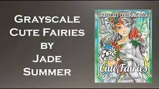 Grayscale Cute Fairies by Jade Summer