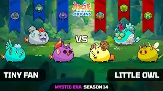 TINY FAN vs LITTLE OWL | SEASON 14 | AXIE INFINITY ORIGINS
