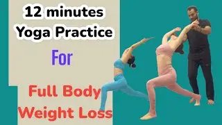 12 Minutes Yoga practice For full Body weight loss by | ADITYA RATUDI