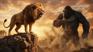 KING LION vs KONG &ndash; Epic Battle of the Wild Titans | AI Short Film