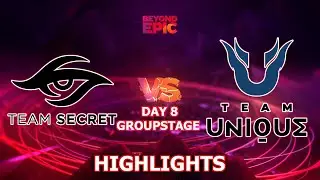 SECRET vs UNIQUE - SECRET LEAGUE DEBUT - BEYOND EPIC LEAGUE 2020 Highlights DOTA 2