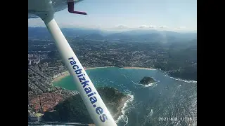 Flight above Euskadi. Страна Басков с высоты птичьего полёта. Real Aeroclub de Vizcaya.