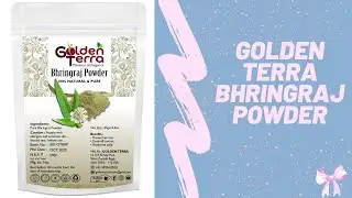 Golden Terra Bhringraj Powder | Hair Pack | Prevent Hair Loss | Controls Dandruff| Moisturize Scalp|