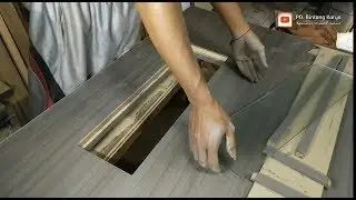 Cara Singkat Membuat Pintu HPL Variasi Kaca Es Persegi Panjang 1080p