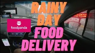 ASMR | First Foodpanda Delivery in the Rain | POV Driving & Delivering in Singapore