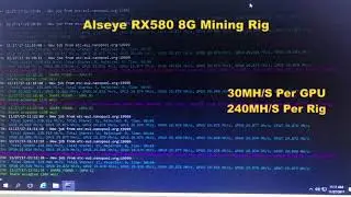Alseye RX580 8G Mining Rig Titled