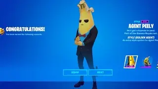 Unlocking Gold Peely/ full gold skye gameplay Fortnite