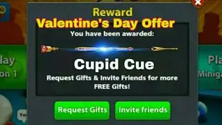 8 Ball Pool Free /Cupid Cue Valentine's Day Offer/ Reward OMG👇👇