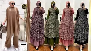 40 Model Gamis Terbaru 2023 Simple Elegan | Baju Setelan Wanita Terbaru