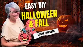 How I Made a Spooky Pumpkin Decoration for Fall / Halloween
