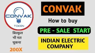 Canvak coin first Indian electric company Crypto 🤩 how to buy canvak coin 🥳 new Altcoins today