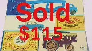 Vintage 1959 Lesney Matchbox Yesteryear Diecast Car Catalog Flip Through