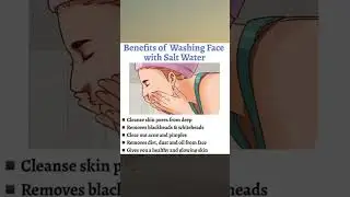 Seascape Beauty: Unveiling the Surprising Benefits of Saltwater Face Wash! #health #nutrition