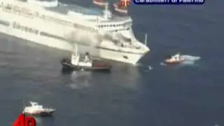 Raw Video: Fire Breaks Out on Italian Ferry