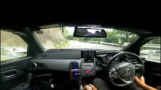 S660 早朝ドライブ 狭い峠道を走る