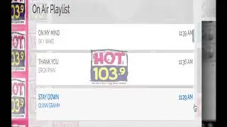 Hot 103.9 Time2Shine Playlist October 14, 2017