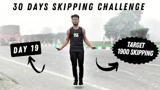 DAY 19 TARGET 1900 SKIPPING | 30 DAYS SKIPPING CHALLENGE | FIT WITH JUBI