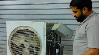 Explain How to change compressor  in split AC window AC and package AC #practical video upload my ch