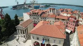 #Temple of #Augustus #Pula #croatia #pola #chorwacja #ancient #historical #drone