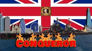 Crazy Conqueror Hard Carry! (World of Warships Legends)