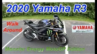 Обзор и быстрая езда на Yamaha R3 Monster Energy MotoGP Edition 2020 года