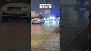 NITA MUKESH AMBANI&rsquo;S ENTRY WITH HIGH POLICEFORCE SECURITY IN MUMBAI #SHORTS#INDIA#CAR#AMBANI