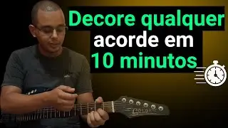 O exerc&iacute;cio que faz o iniciante decorar acordes no viol&atilde;o ou guitarra 
