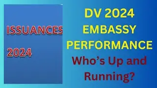 DV 2024 Embassy Performance: Who's up and running?