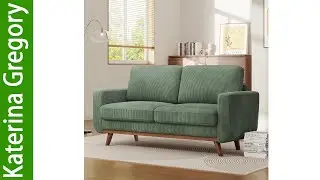 Vesgantti 68 inch Loveseat Sofa Comfy Corduroy with Spring Cushion Solid Wood Frame Review