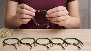 Ninguém acredita que essa pulseira linda foi feita com sobras de materiais 😱
