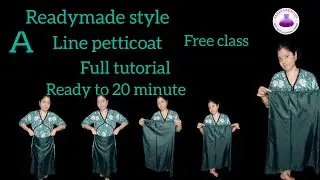 Professional method/readymade st. a line petticoat/ready to 20 min../full tutorial/like subscribe 🔥💯