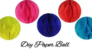 Diy Little Paper Ball / Mini paper ball / Handmade paper ball craft / easy paper craft idea
