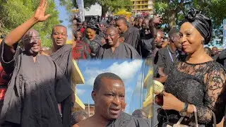 Chairman Wontumi,Dr. Bawumia, Adwoa Safo stole the show at the Mamponghene funeral; they were mobbed