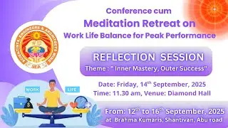 LIVE:  Reflection Session (Theme: Inner Mastery - Outer Success) || 14/9/2025, 11.30 AM
